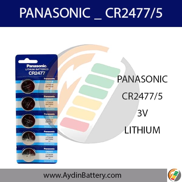 باتری سکه ای لیتیومی پاناسونیک PANASONIC-CR2477B5