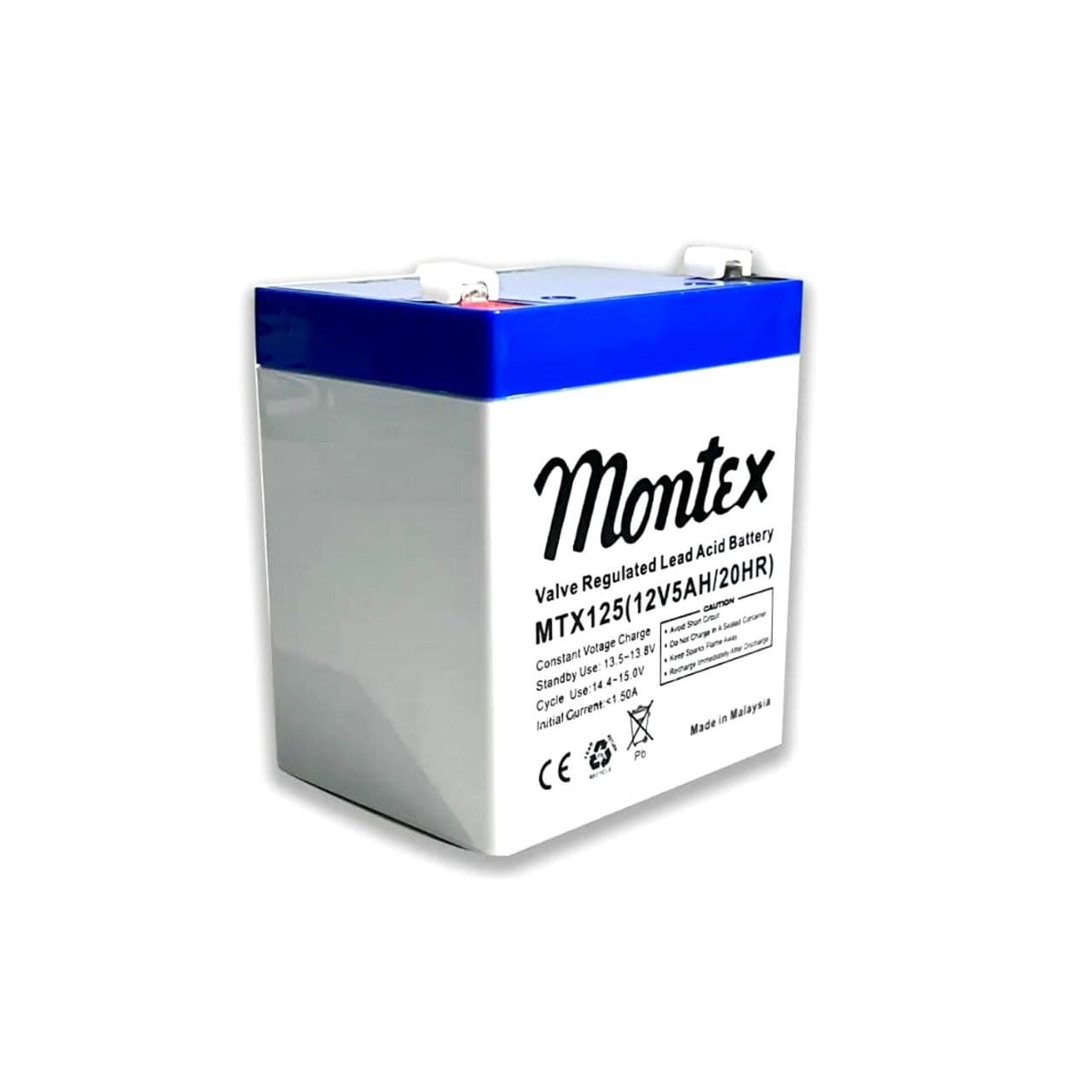 باتری سیلد اسید 12 ولت 5 آمپر مونتکس Montex — تصویر ۲