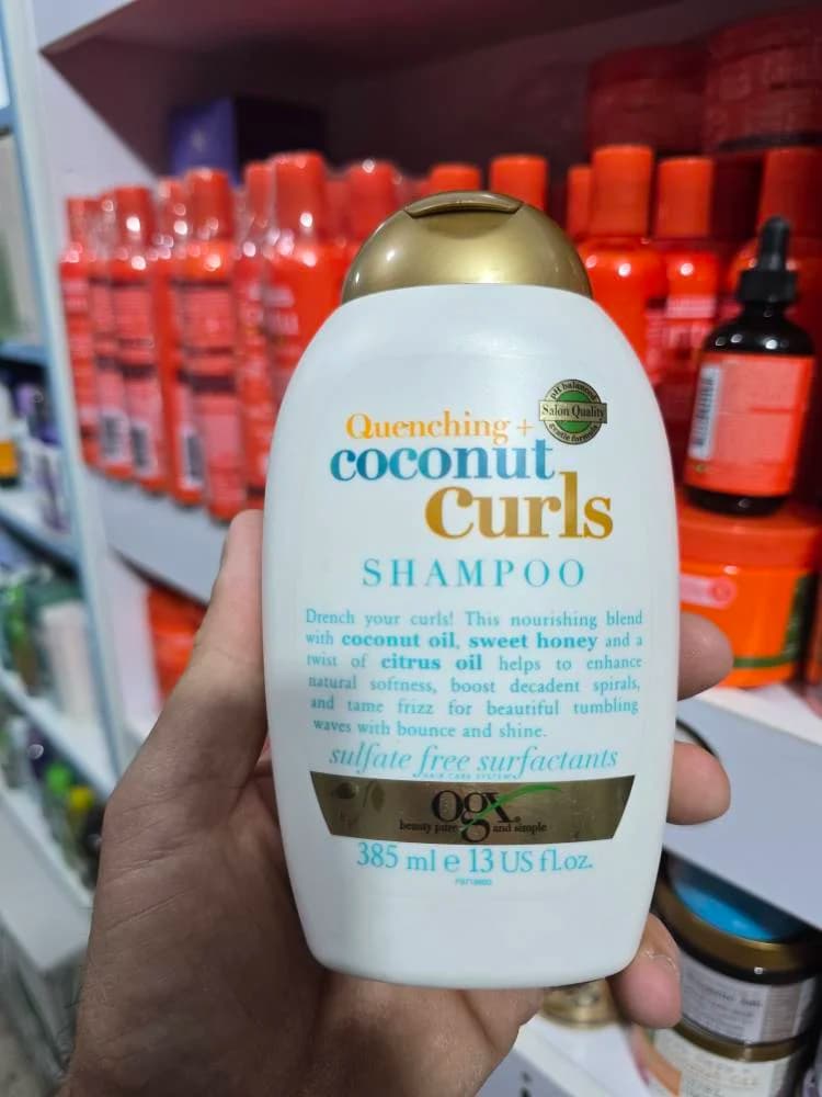 شامپو فری سولفات مدل نارگیل مخصوص موی فر حجم 385میلی لیتر اصلی به شرط اصالت | اورجینال