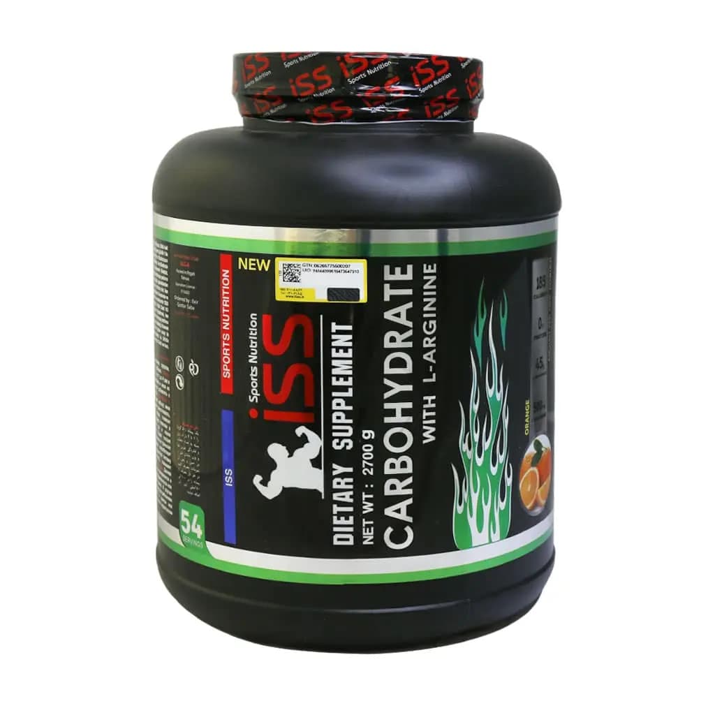پودر کربوهیدرات و ال آرژنین با طعم پرتقال ای اس اس وزن 2700 گرم