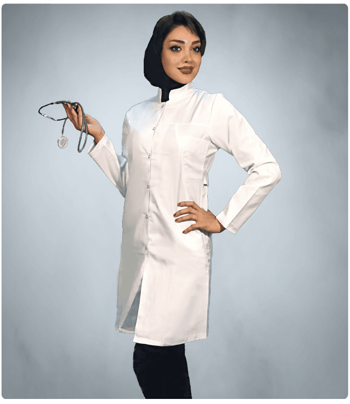 روپوش پزشکی زنانه روژان