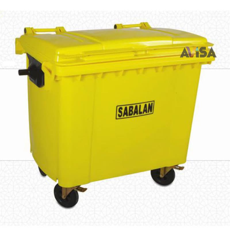 سطل زباله 660 لیتری چرخدار مکانیزه