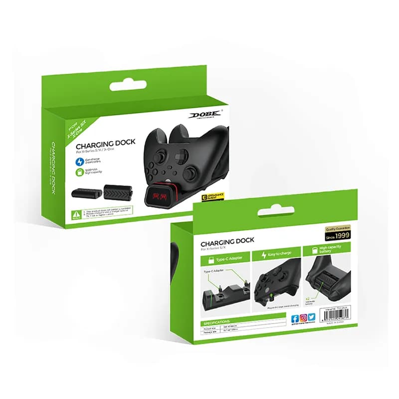 پایه شارژر دسته بازی دابی مدل TYX-0625 مناسب برای Xbox Series S/X — تصویر ۶