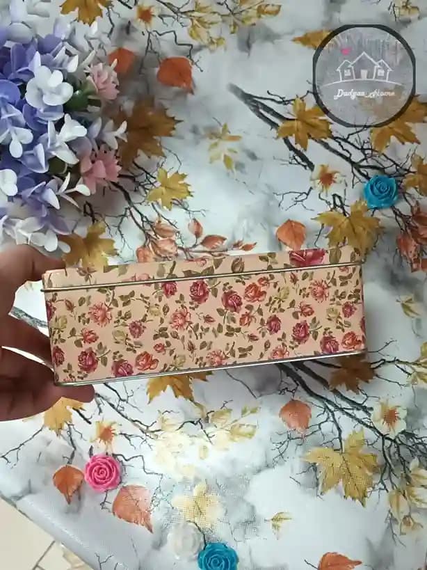 جعبه فلزی جواهرات مستطیل — تصویر ۳