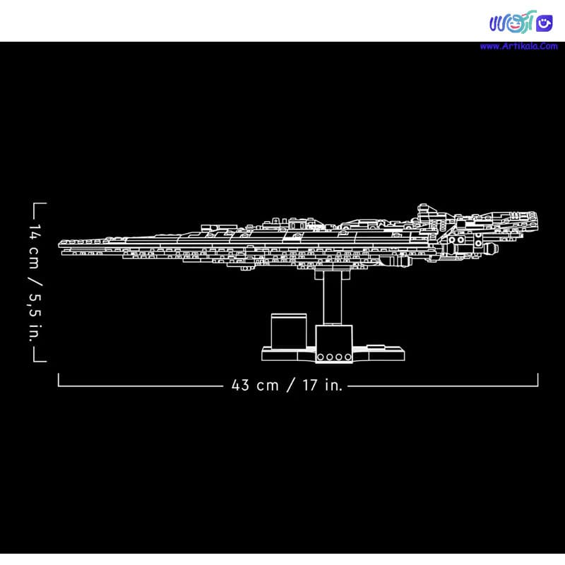 لگو سفینه جنگ ستارگان Executor Super Star Destroyer مدل 7356 — تصویر ۵