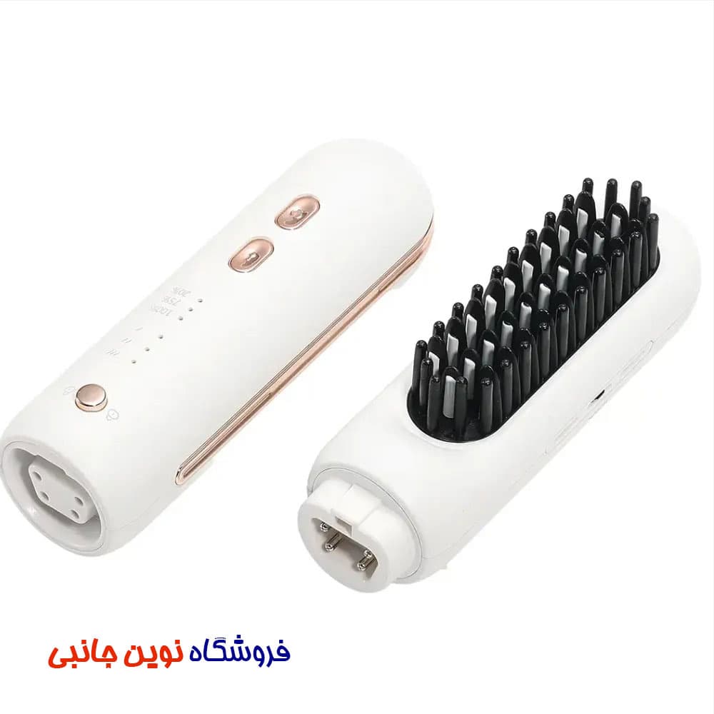 اتو مو و شانه حرارتی پرودو 3 کاره مدل PDRHS13SWH ا Porodo 3-In-1 Cordless Hair Styling Tool Hair Straightener & Curling Iron (تک/عمده) — تصویر ۱۰