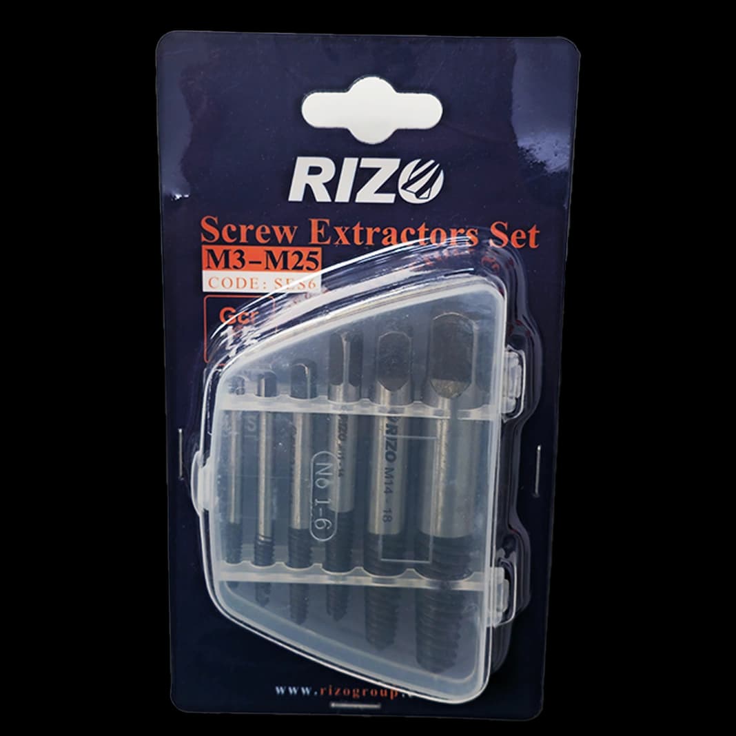 قلاویز چپ گرد 6 عددی RIZO