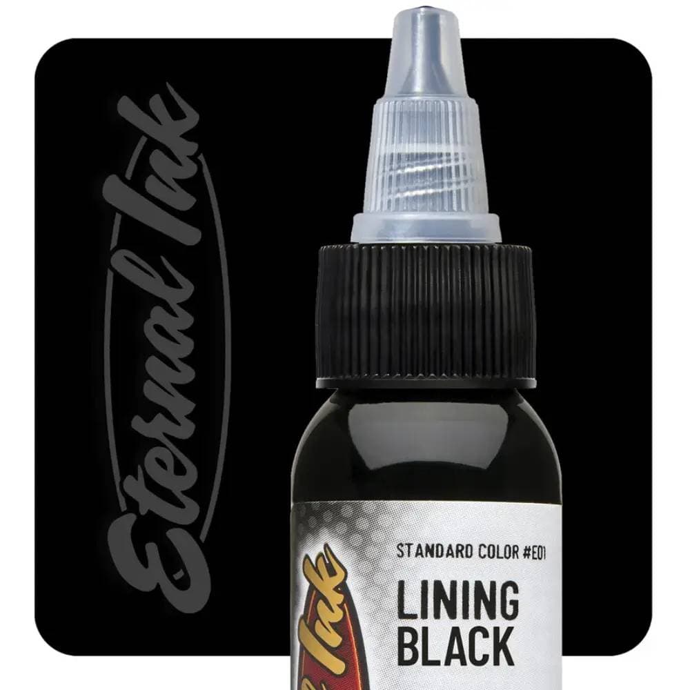 رنگ تتو اترنال مشکی لاینینگ بلک Eternal Lining Black