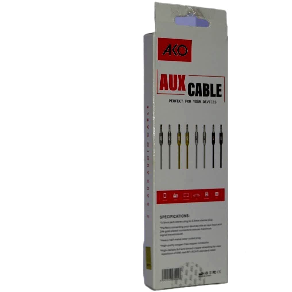 کابل صدا یک به یک AUX AKO سه متری AX1 کد 5400 — تصویر ۶