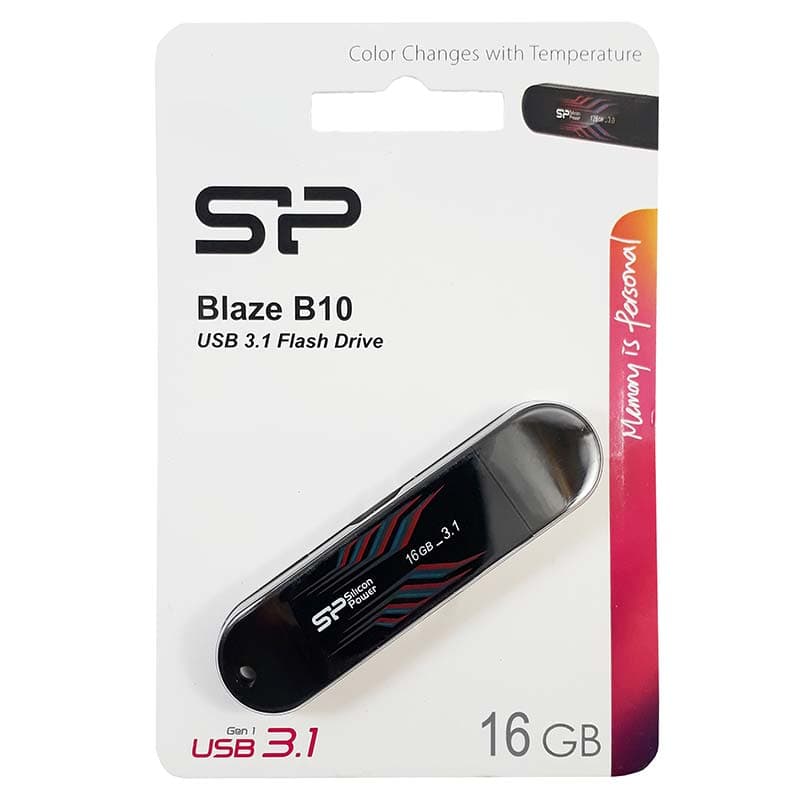 فلش مموری سیلیکون پاور Blaze B10 با ظرفیت 16 گیگابایت ا Blaze B10 USB 3.2 Flash Memory 16GB کد 0723 — تصویر ۲