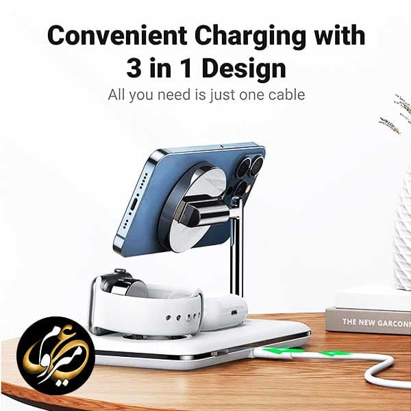 پایه نگهدارنده موبایل و شارژر بی سیم یوگرین مدل Ugreen CD278 — تصویر ۸
