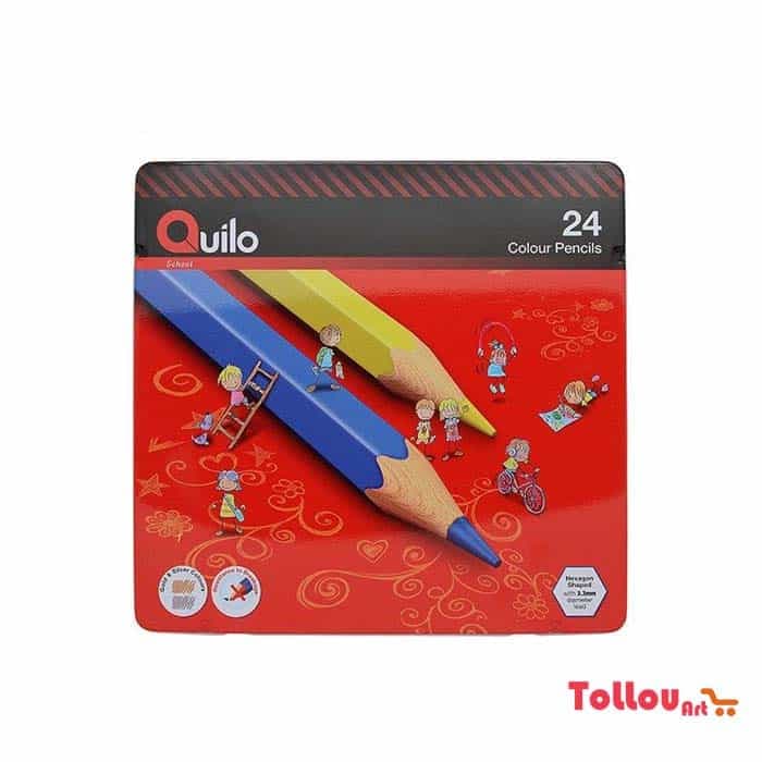 مداد رنگی 24 رنگ کویلو فلزی
