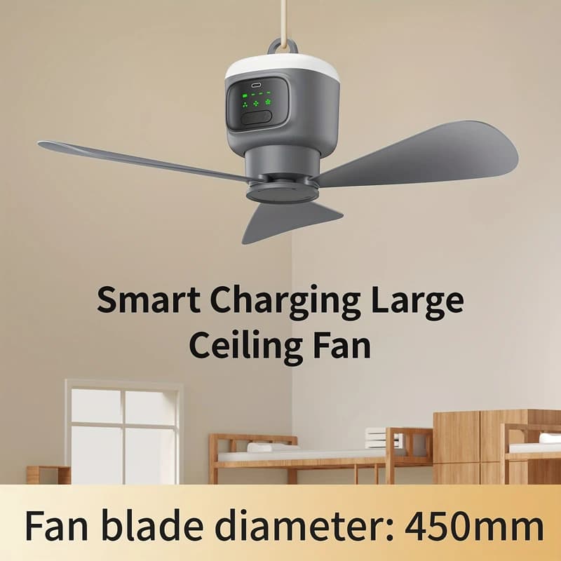 پنکه سقفی کمپینگ شارژی پرودو Porodo rechargeable camping ceiling fan PDRSF12K — تصویر ۱۱