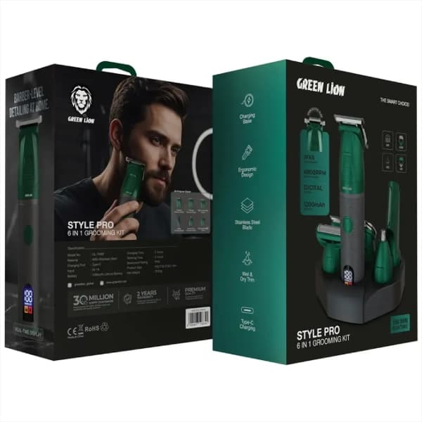 ست ماشین اصلاح 6 کاره گرین لاین Green Lion Style Pro 6 In 1 Grooming Kit — تصویر ۱۰