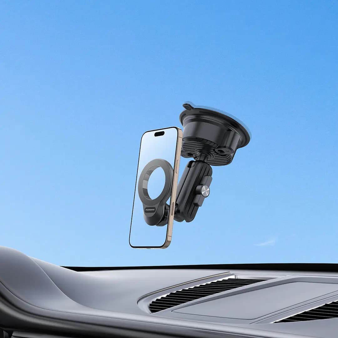 هولدر موبایل مگ سیف پرودو Porodo Magsafe Magnetic Dash & Windshield Mount PD-HSM15 — تصویر ۸