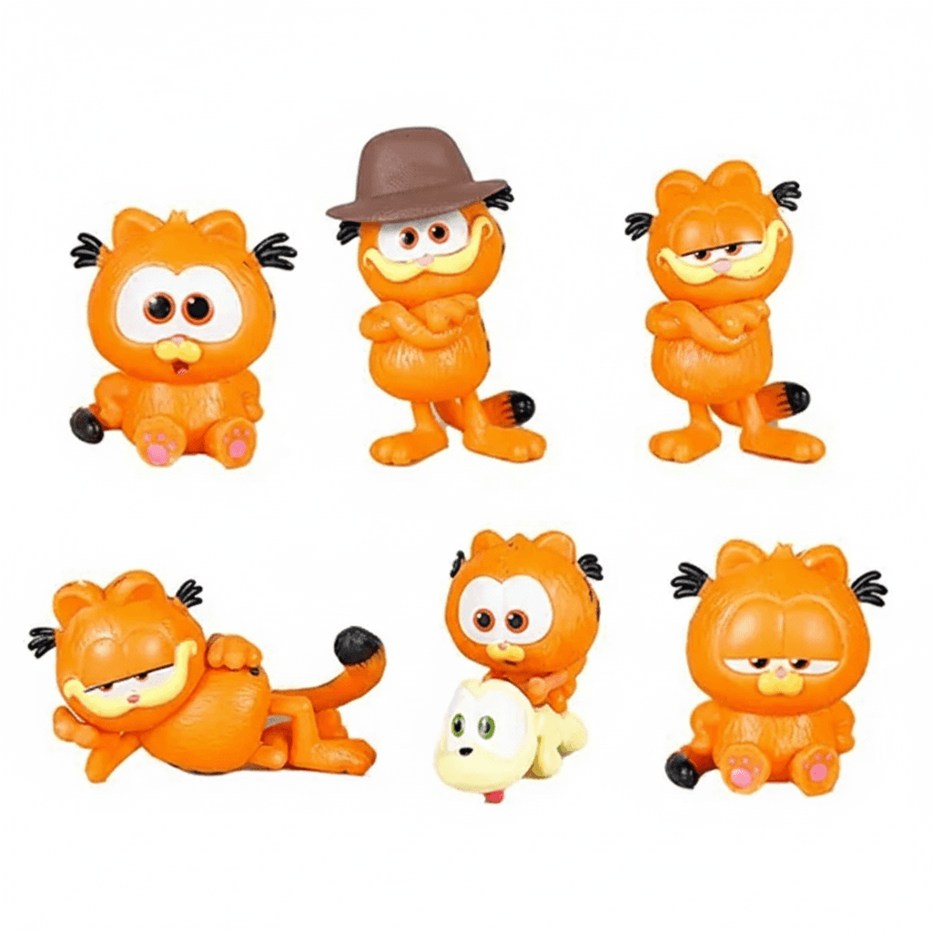 فیگور گربه گارفیلد Garfield مجموعه 6 عددی — تصویر ۲