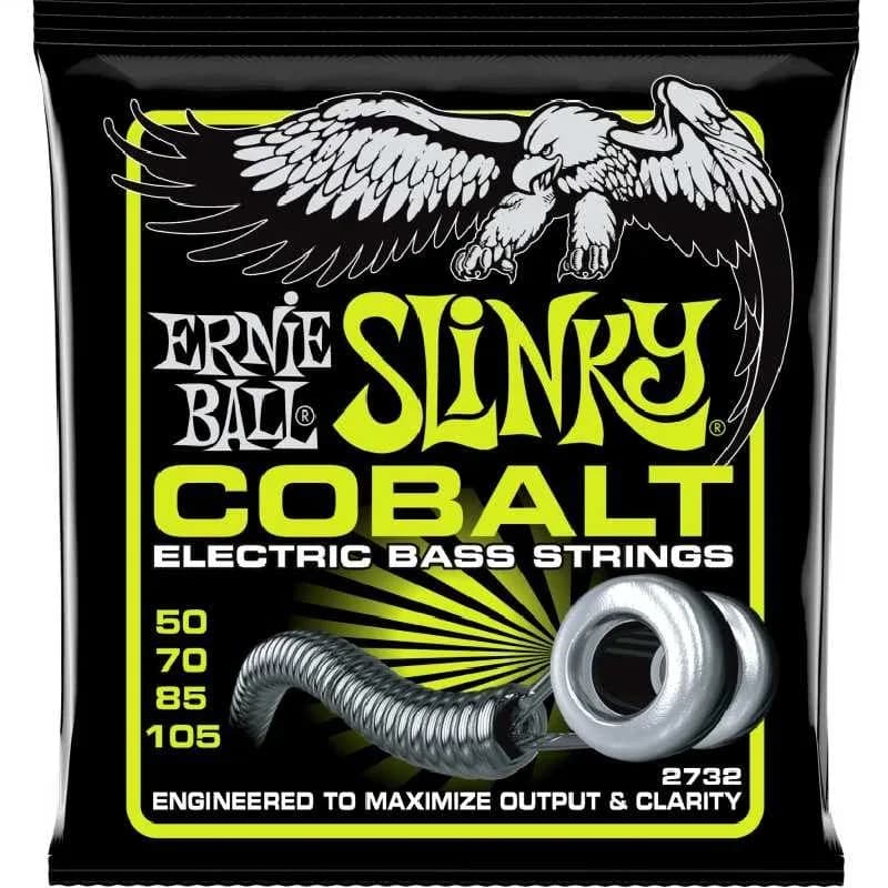Ernie Ball Cobalt Regular Slinky Electric Bass Guitar Strings – 50-105 – 2732