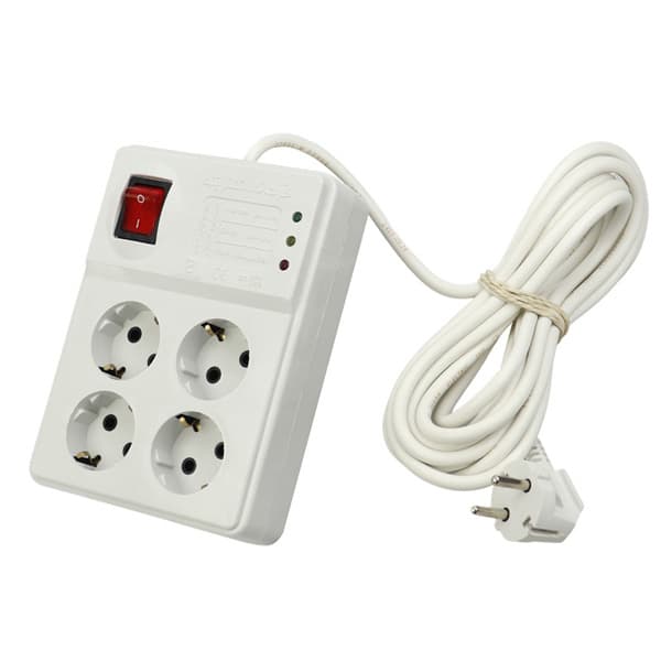 محافظ برق کامپیوتر 4 خانه فرحان الکتریک ( Farhan Electric ) مدل ارت دار با کابل 1.8 متر 10 آمپر — تصویر ۱۱