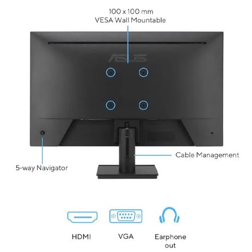 ASUS VA279HG 27 Inch FHD 1ms 120Hz IPS Eye Care Gaming Monitor — تصویر ۴