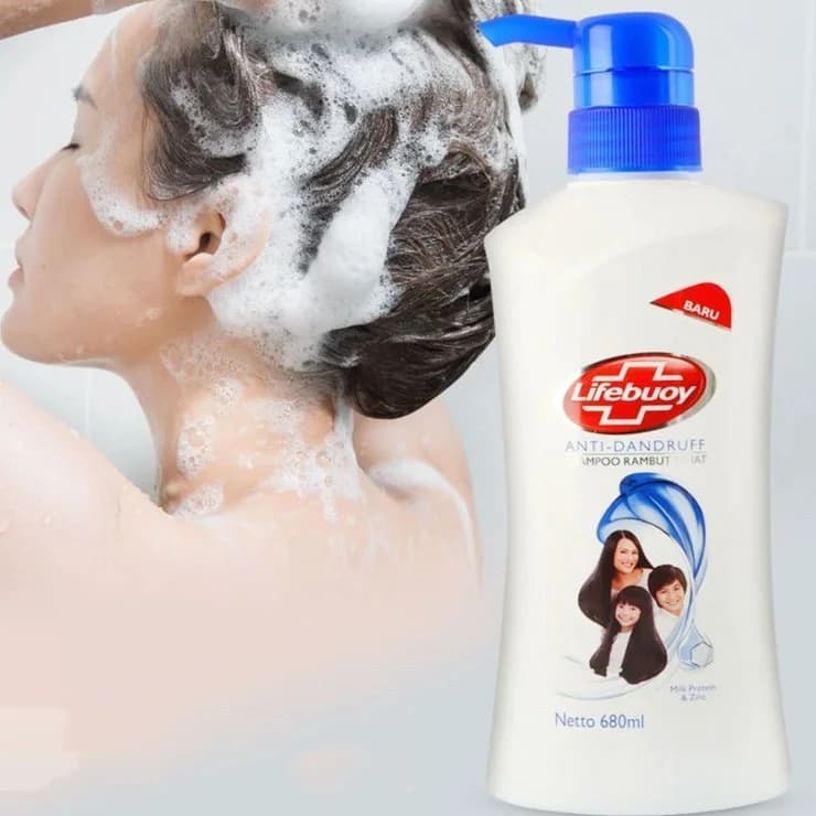 شامپو سر 680 میل آبی پمپی لایف بوی — تصویر ۳