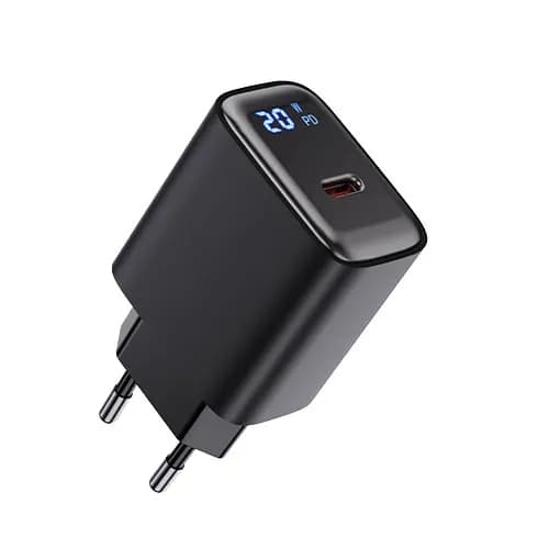 شارژر دیواری 20 وات نوکسو مدل CHN-5 با نمایشگر دیجیتال هوشمند و شارژ سریع USB-C