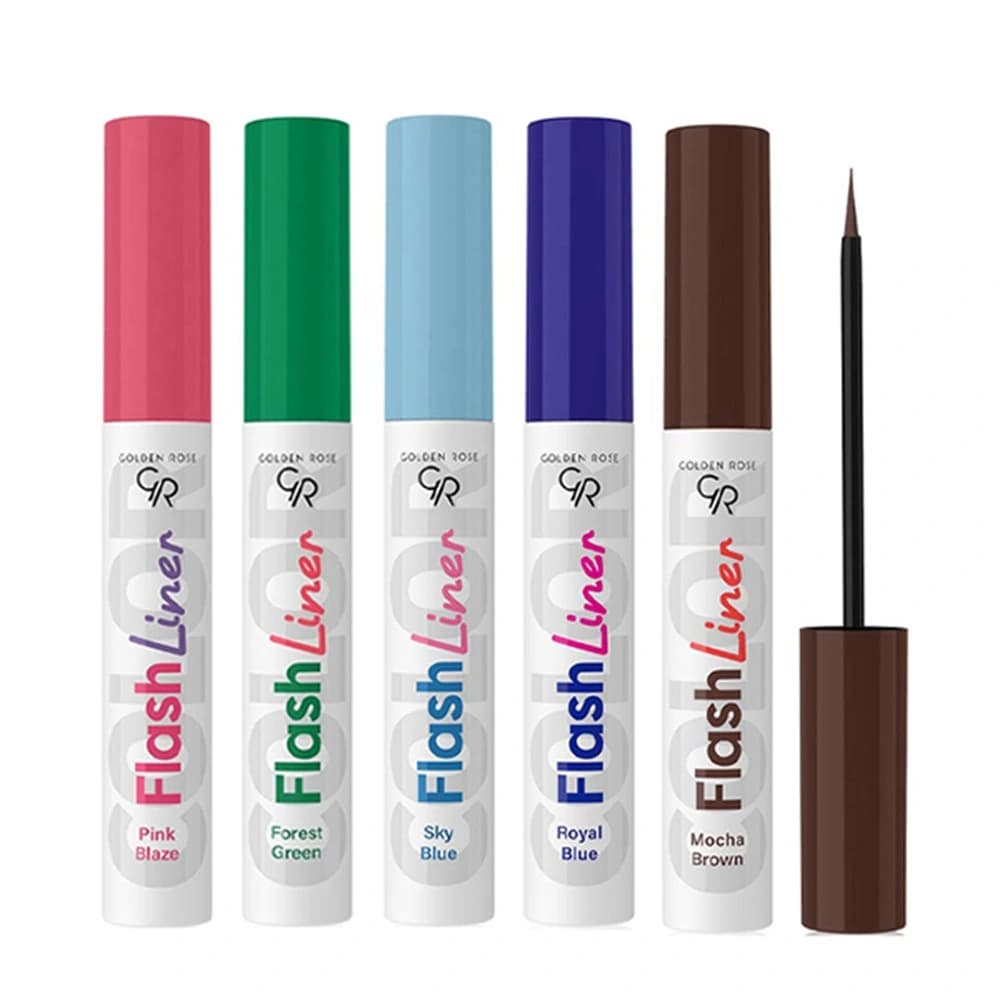 خط چشم رنگی گلدن رز Flash Liner — تصویر ۱۱