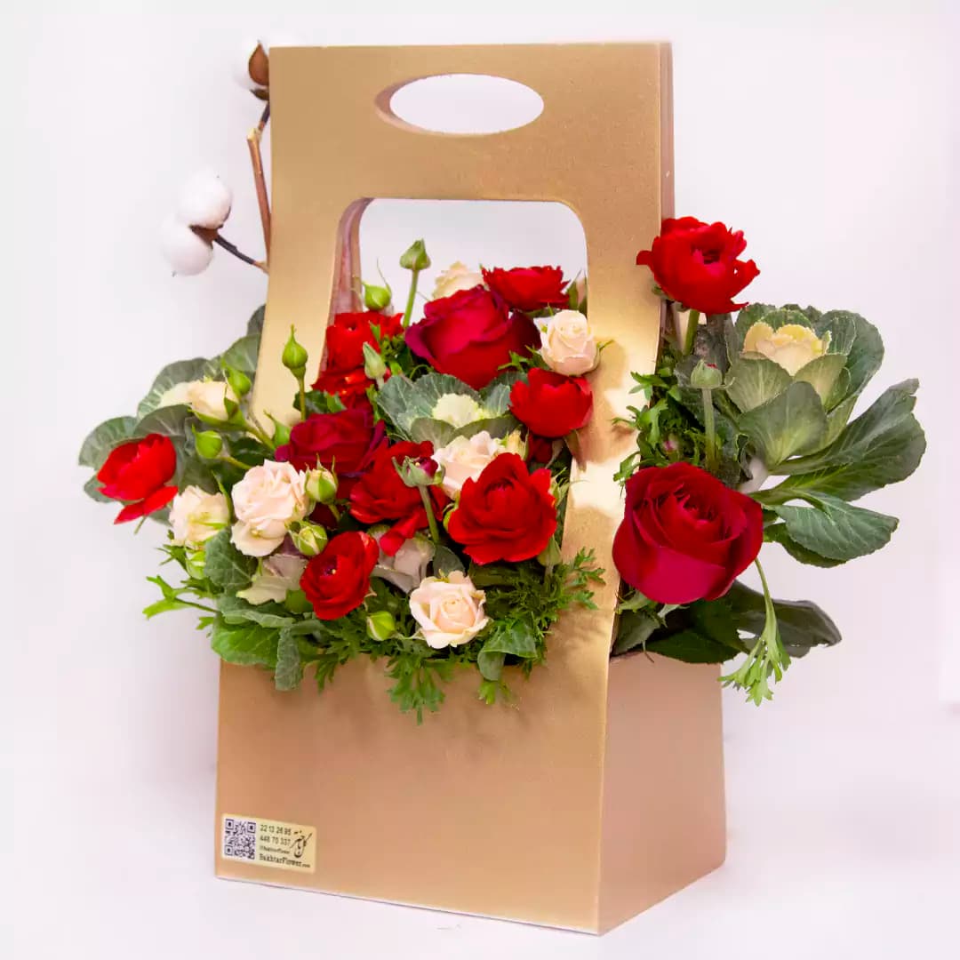 باکس چوبی گل رز کد 20429|باختر — تصویر ۳