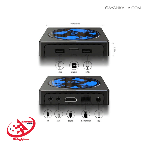 اندروید باکس مدل ANDROID BOX X98 MINI TV BOX 4GB 32GB — تصویر ۴