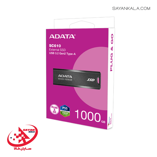 اس اس دی اکسترنال ای دیتا مدل SSD EXTERNAL ADATA SC610 1TB