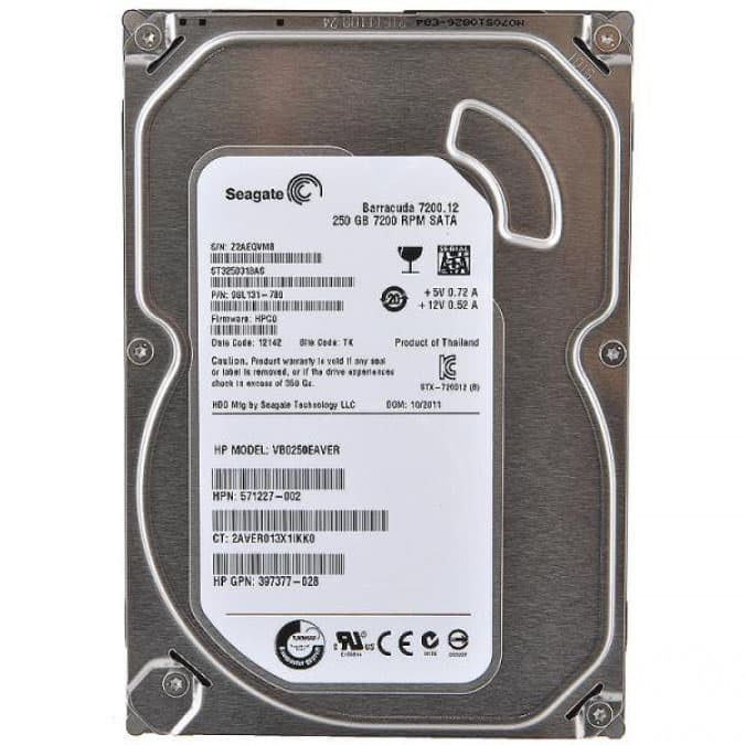 هارد استوک اینترنال دسکتاپ ۲۵۰ گیگابایت سیگیت باراکودا مدل HDD 3.5″ Seagate 250GB Barracuda 7200 ST3250318AS