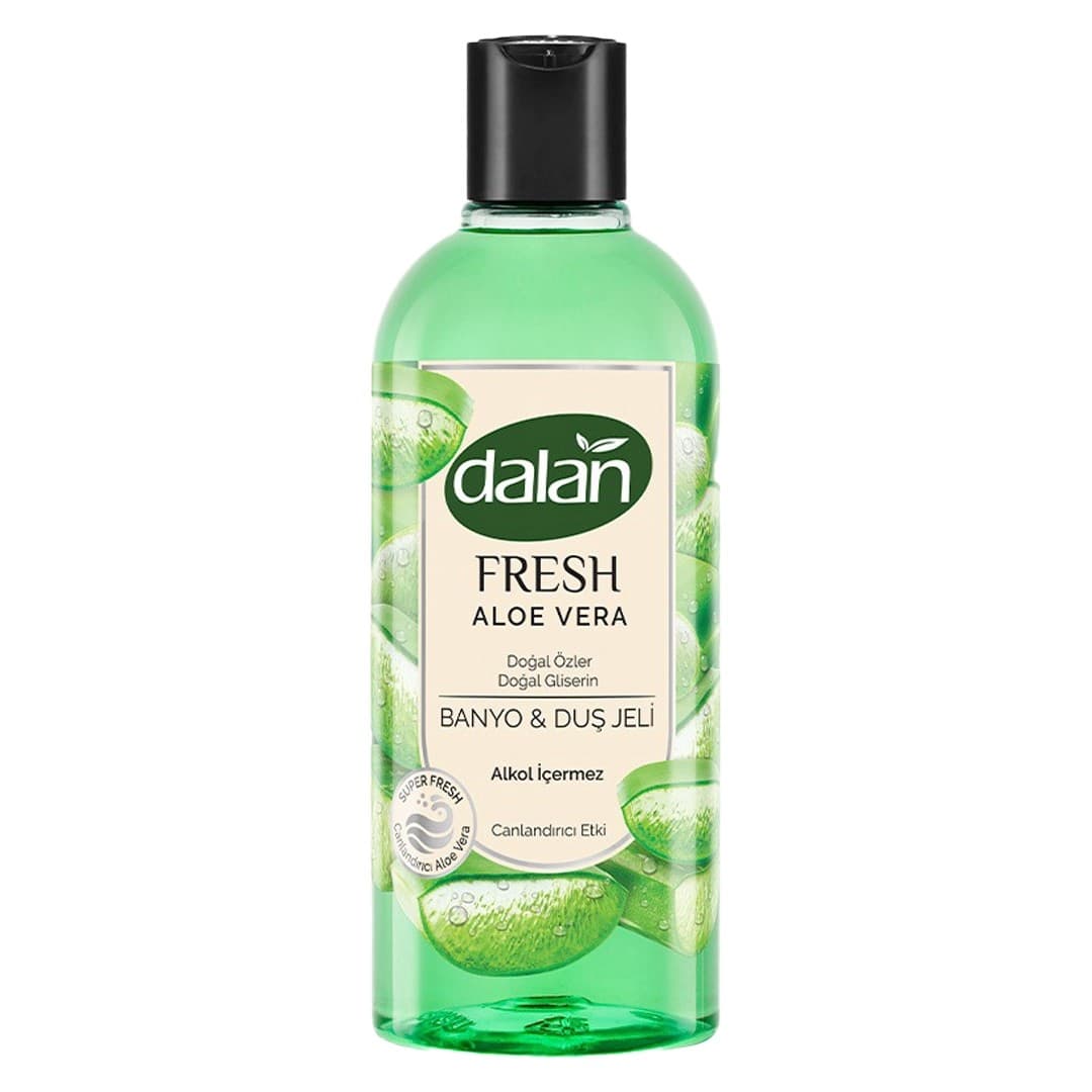 شامپو بدن آلوئه ورا دالان dalan سری fresh حاوی گلیسیرین طبیعی حجم 500 میل — تصویر ۸