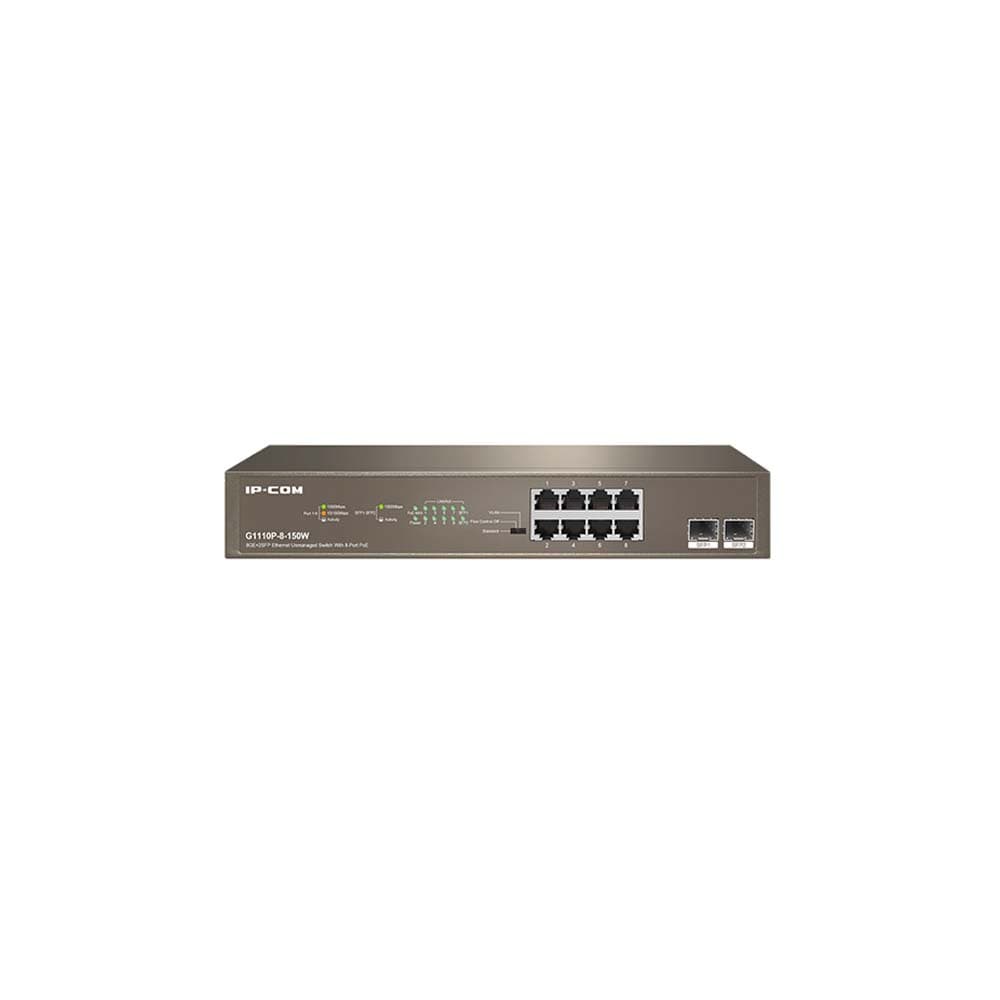 سوییچ ۱۰ پورت POE آی پی کام G1110P-8-150W — تصویر ۵