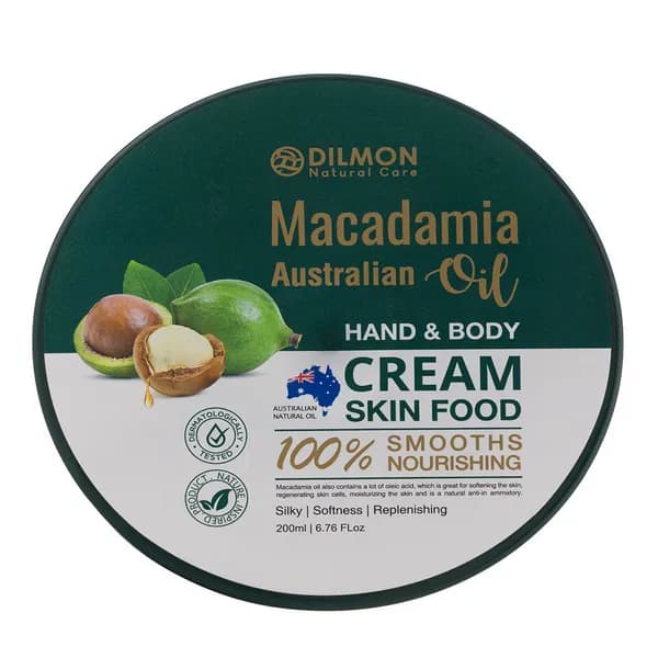 کرم مرطوب کننده دست و بدن دیلمون ماکادمیا 260 میلی لیتر Macadamia