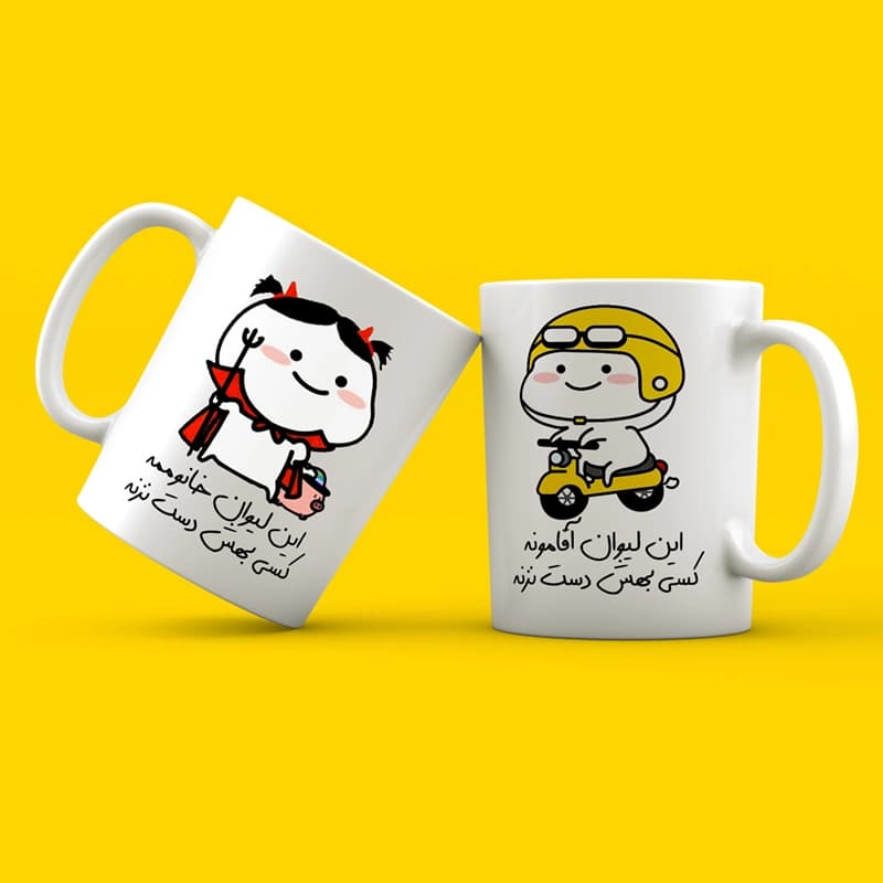ماگ ست زوج عاشقانه (طرح1) — تصویر ۳