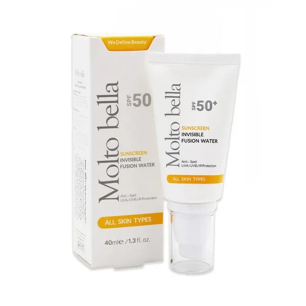 کرم ضد آفتاب بی رنگ ضد لک SPF50 مولتو بلا 40 میلیلیتر Molto Bella