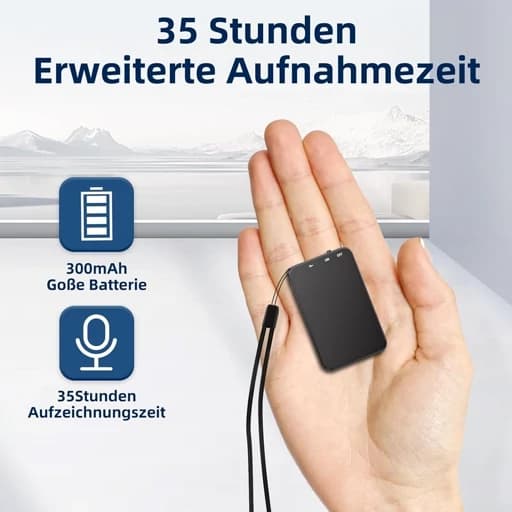ضبط کننده صدا 64 گیگ با ظرفیت 40 ساعت و360ساعت فایل صوتی (پس کرایه) — تصویر ۱۲
