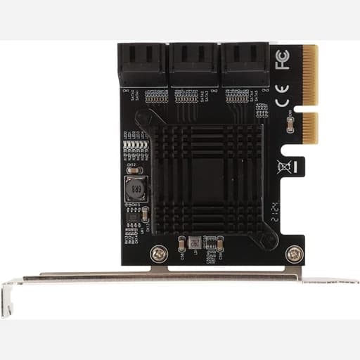 کارت ساتا تبدیل 6پورت PCI به SATA اورجینال امازون المان — تصویر ۶