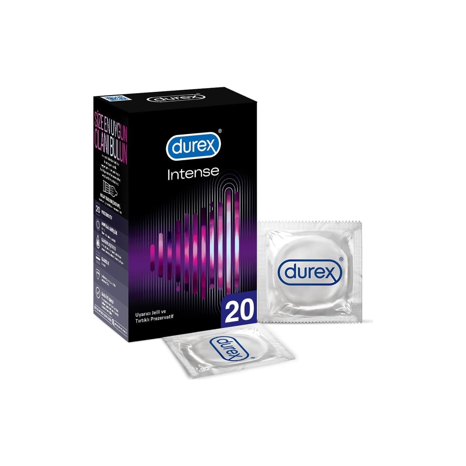 کاندوم خاردار با ژل تحریک کننده بانوان دورکس intense 20