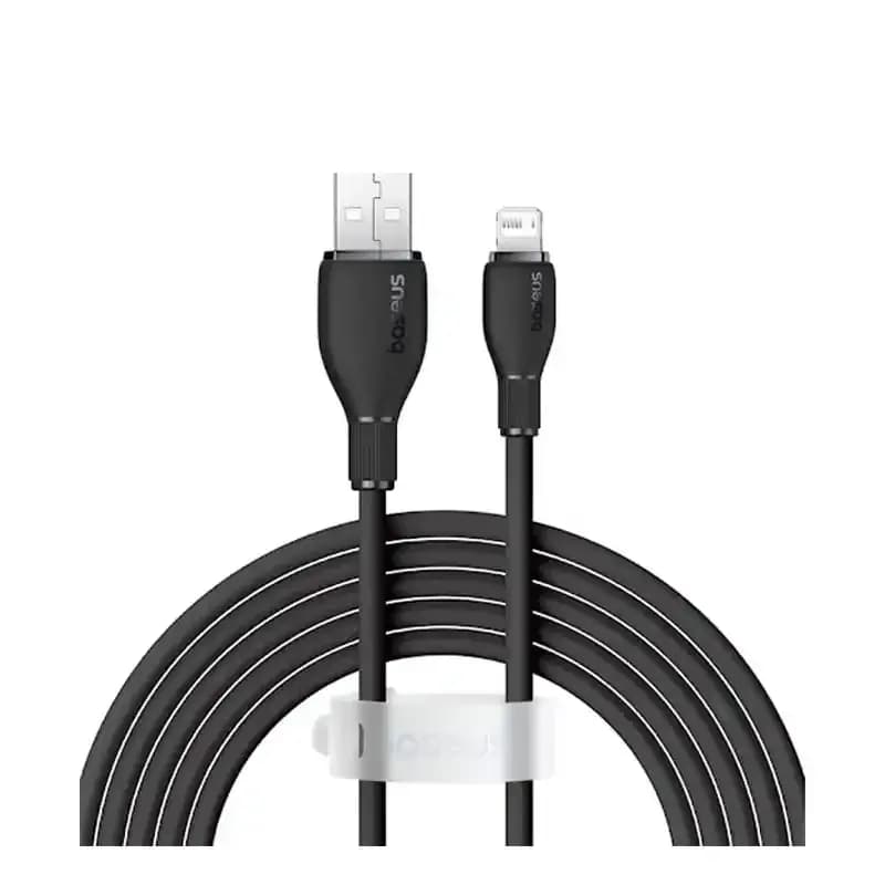 کابل شارژ USB to iP باسئوس مدل Pudding Series با طول 1.2 متر 2.4 آمپر — تصویر ۴