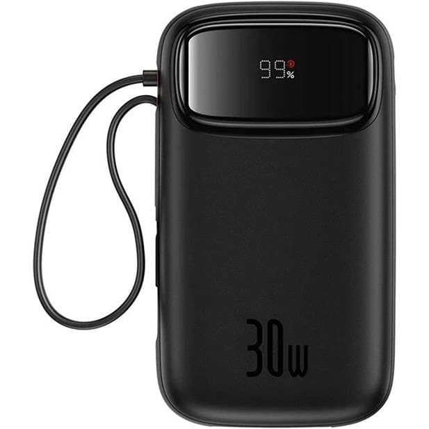 پاوربانک 20000 بیسوس Baseus QPow 2 P10055009213-00 توان 30 وات با کابل متصل — تصویر ۷