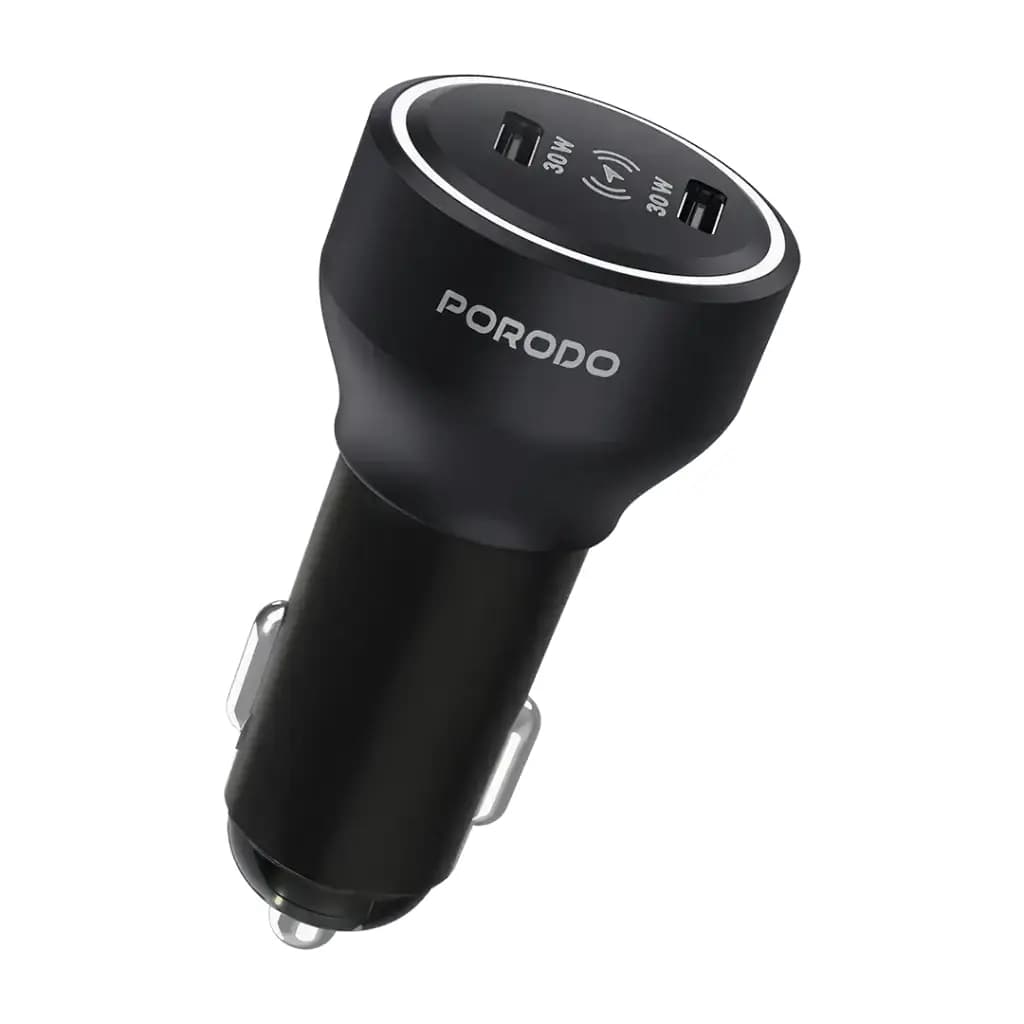 شارژر فندکی Dual USB-C پرودو مدل Velano PDCCR31BK — تصویر ۲