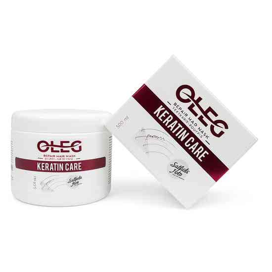 ماسک مو کراتین فاقد سولفات اولگ آلمان 500 میل OLEG KERATIN CARE HAIR MASK