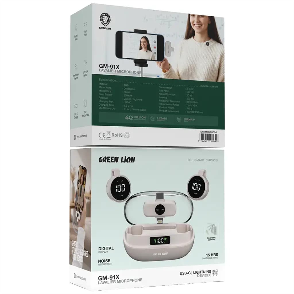 میکروفون یقهای گرین لاین مدل GM-91X میکروفون یقهای Green Lion GM-91X — تصویر ۹