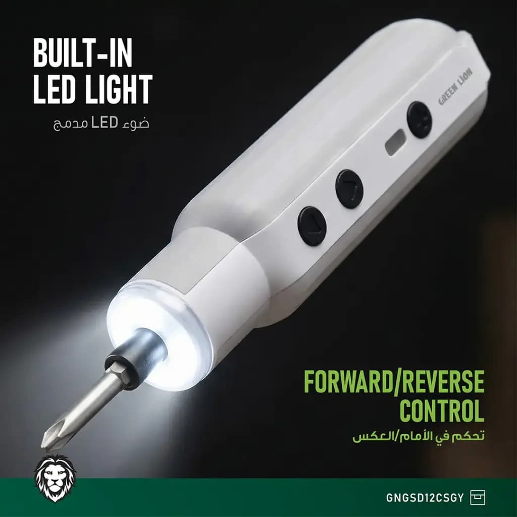 پیچگوشتی شارژی گرین لاین GSD-12 مدل GNGSD12CSGY — تصویر ۷