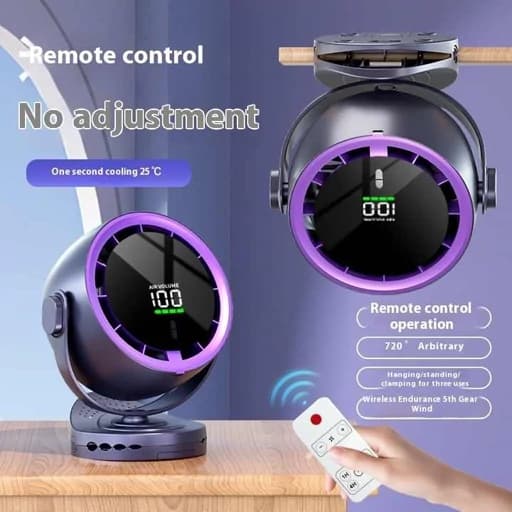 پنکه رومیزی دیجیتال F80 Digital Desktop Fan — تصویر ۵