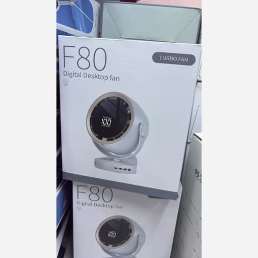 پنکه رومیزی دیجیتال F80 Digital Desktop Fan — تصویر ۴