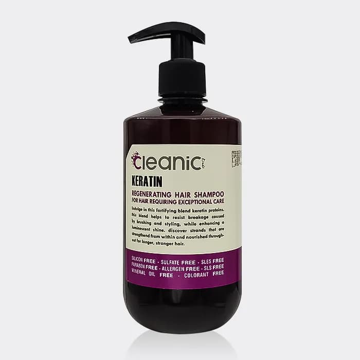 شامپو بدون سولفات کراتین کلینیک کیندی Cleanic Kindii Keratin Hair Shampoo 550ml — تصویر ۲
