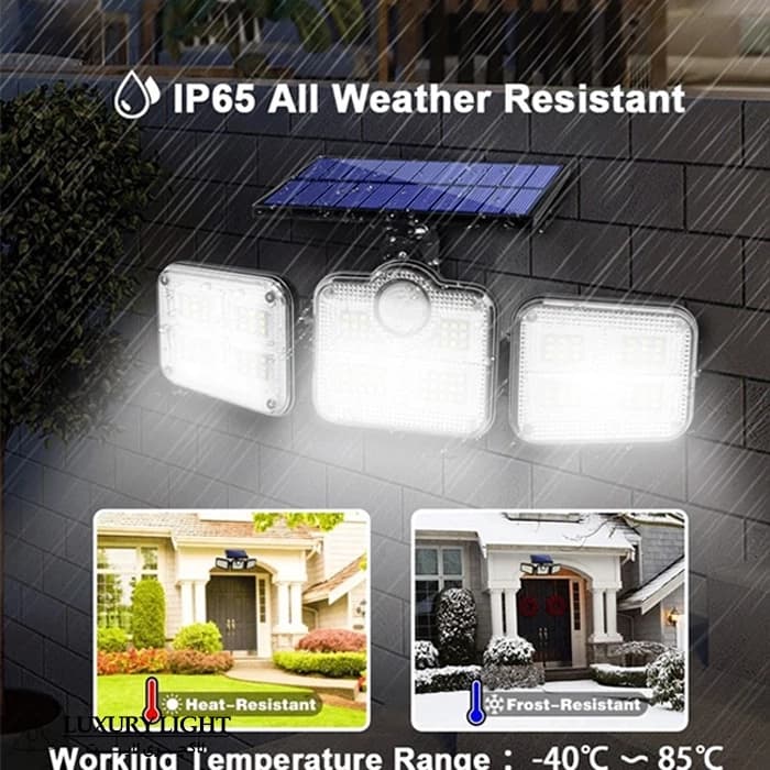 چراغ پارکی خورشیدی مدل سنسور دار کد JD-2757 — تصویر ۴