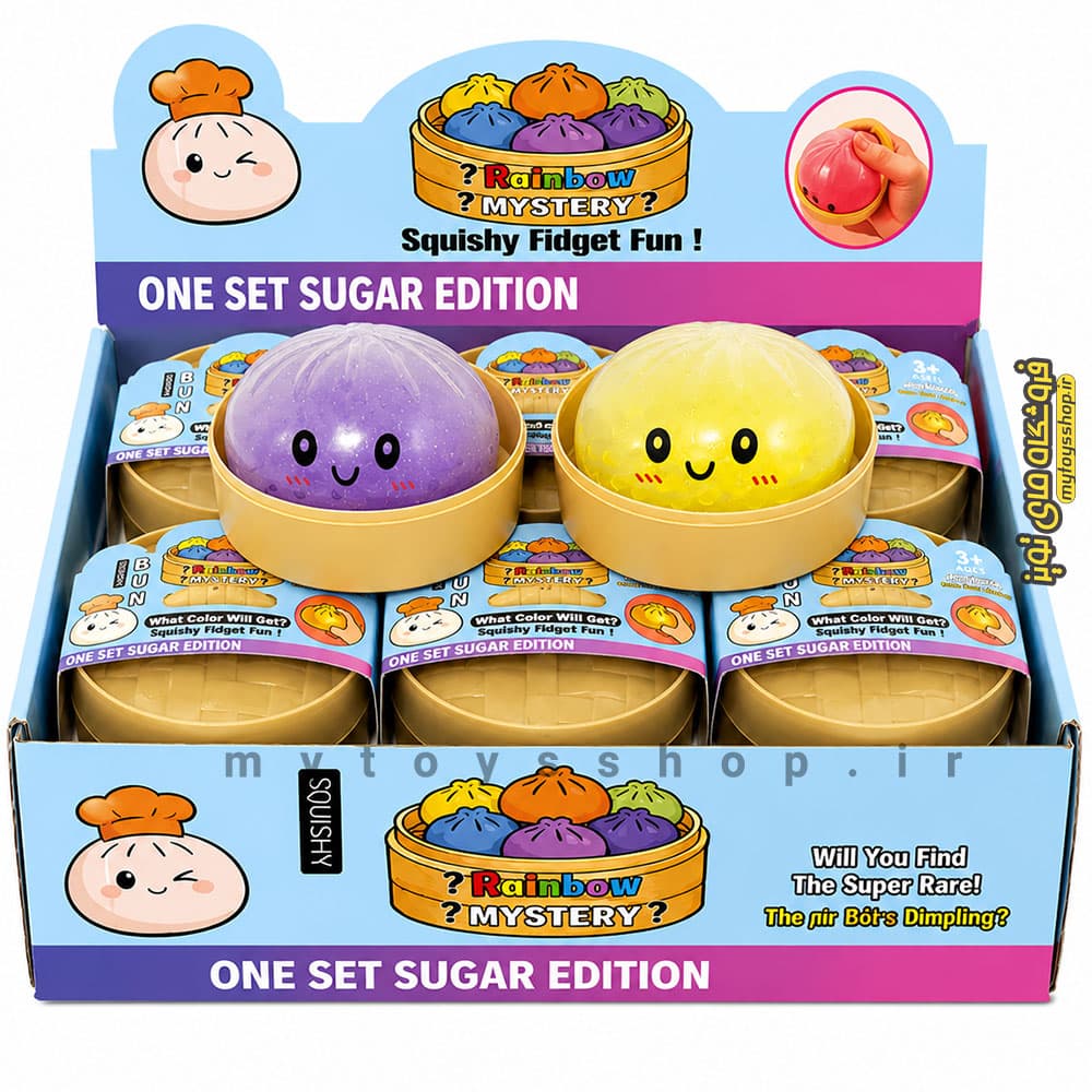 فیجت اسکویشی دامپلینگ شاین دار Squishy Dumpling — تصویر ۲