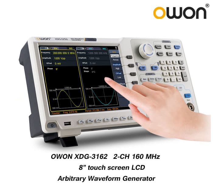 فانکشن ژنراتور 160مگاهرتز Touch مدل XDG3162 ساخت کمپانی OWON